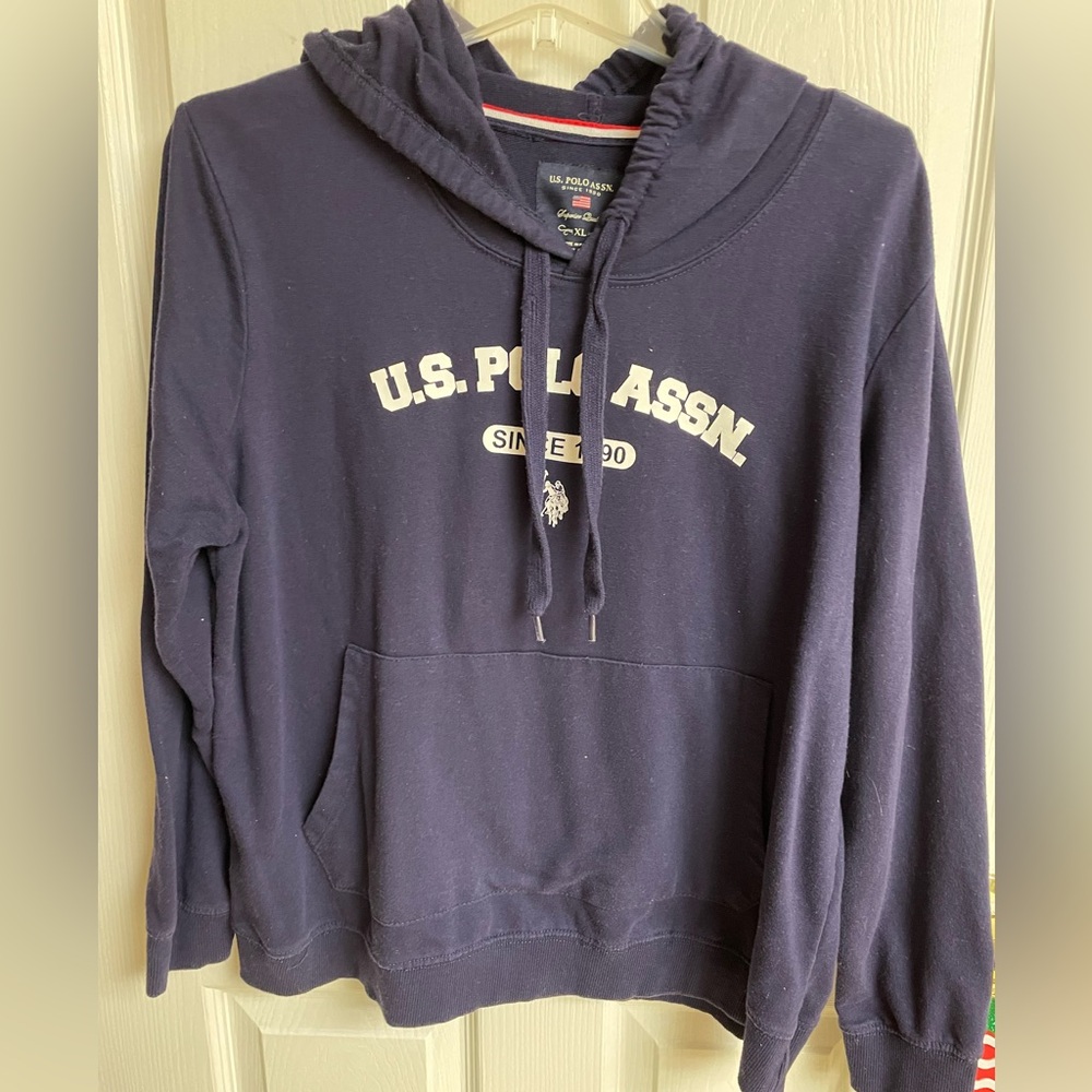 EUC WOMEN’S RALPH LAUREN POLO NAVY BLUE SWEATSHIRT SIZE L